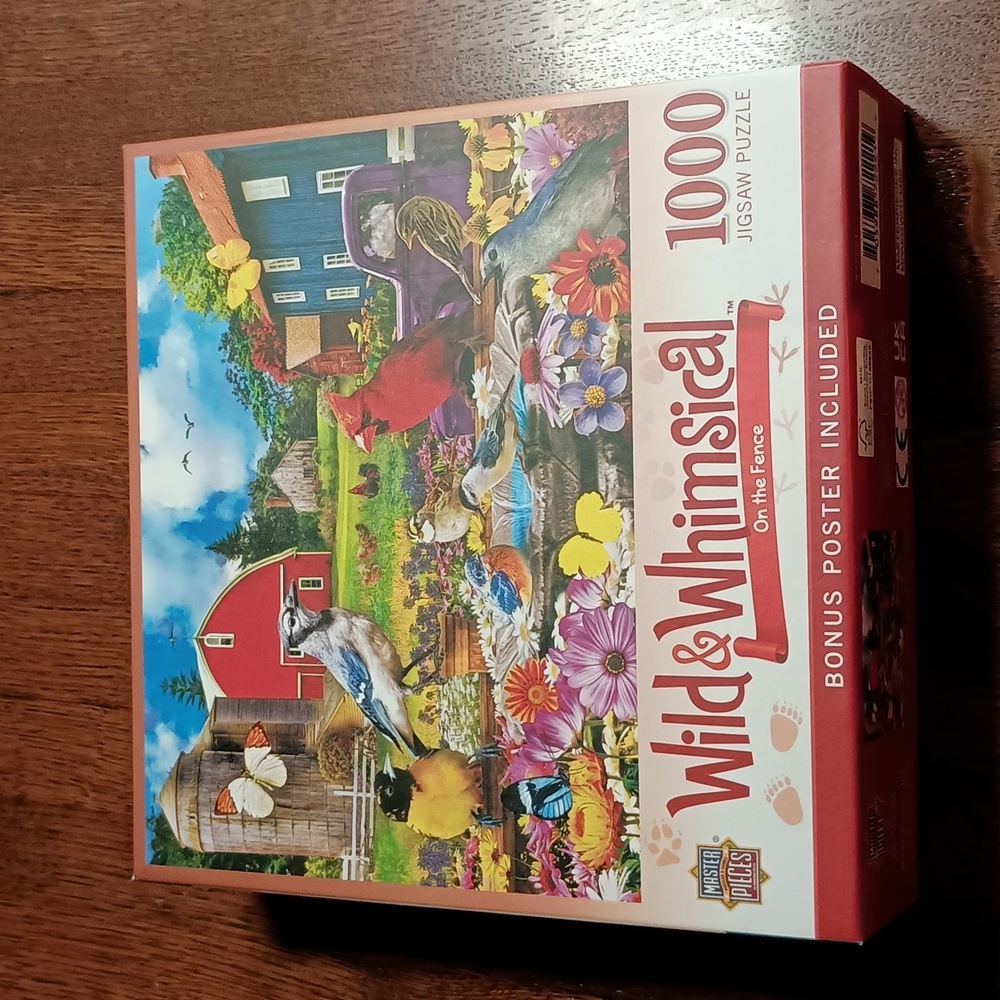Master Pieces Wild & Whimsical "On The Fence" 1000 Piece Puzzle